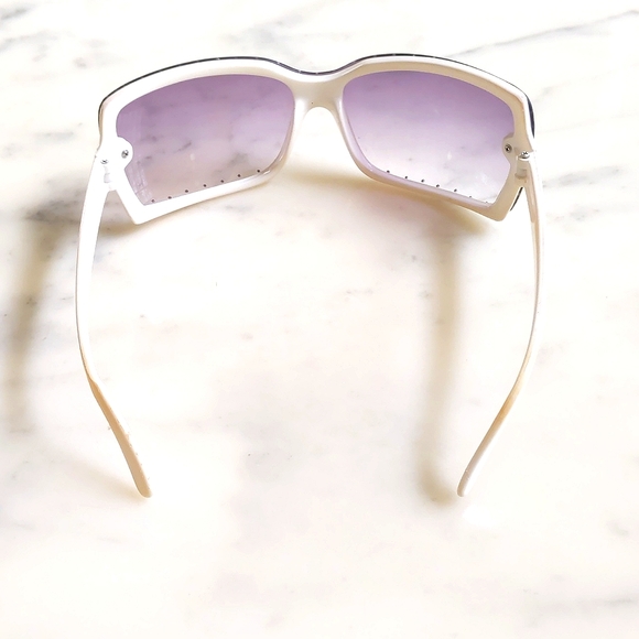 White Frame Shades of Purple with sparkling and design Sunglasses. - Picture 3 of 4